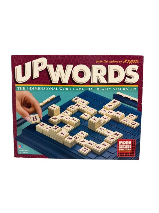 Milton Bradley Other - UPWords 3D Word Board Game Tiles Letters Milton Bradley 1997 Complete